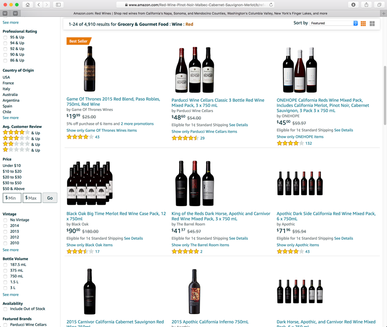 wine wineries direct to consumer sales amazon